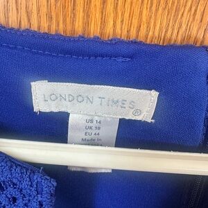 London Times Royal Blue Garment